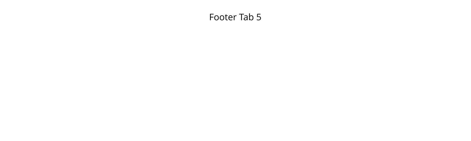 Footer Tab 5